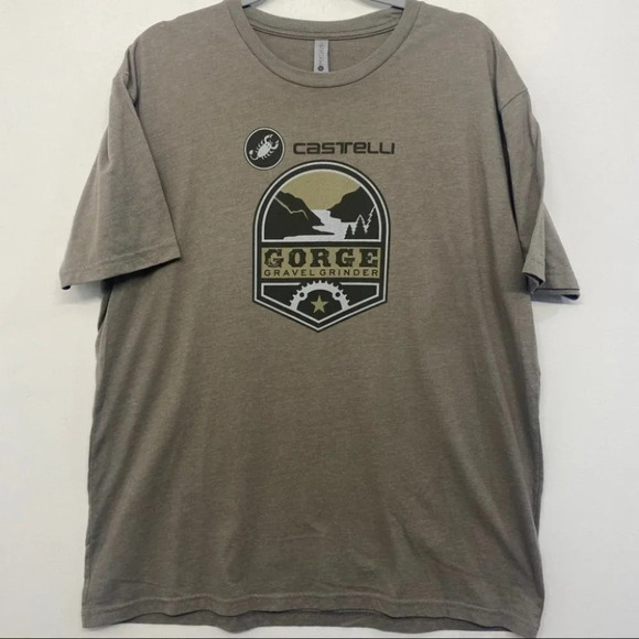 Castilli Gorge Gravel Grinder XL Tee Shirt Bicycle Next Level - Picture 1 of 4